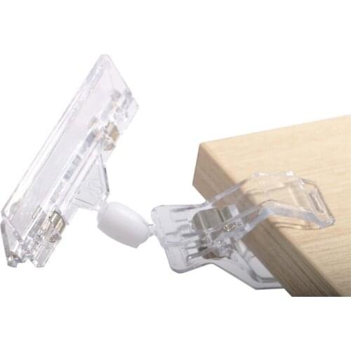 10pcs Good Quality Clear POP Plastic Sign Display Price Label Tag Promotion Clips Holders In Supermarket Retails 8x11cm