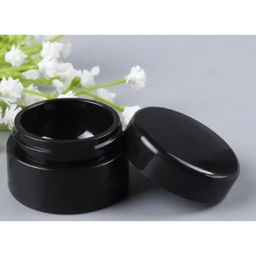 1000pcs 5g Black Plastic Jar Eye Cream Bottle Cosmetic Jar Make Up Jar UV-resistant new