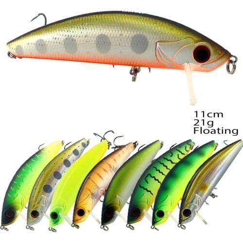 11cm 21g Floating Bionic bait Minnow Lure Artificial Bait Hard Bait Professional Fishing Lure Wobbler minnow depth 0- 0.8m