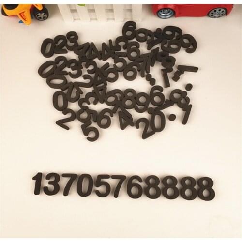 3.7CM 6-Group 11pcs/set Magnetic Fridge Numbers & Dot Home Decoration Accessories DIY Wall Decoration Foam-Black and White