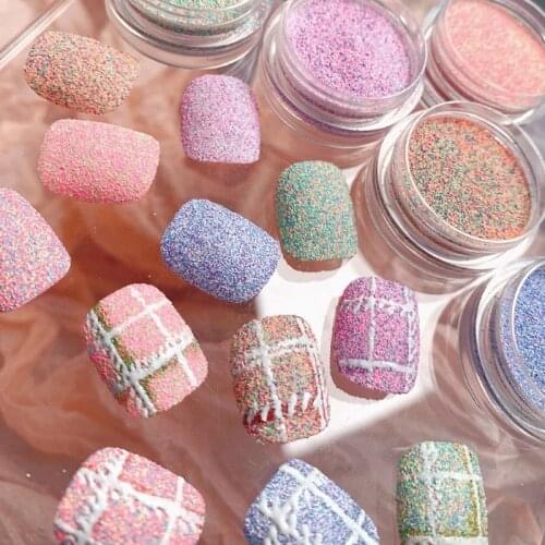 6 Color/set High Gloss Pigment for Nails Blooming Powder Fluorescence Glitter Neon Dust Nail Art Decor Dipping Powder DIY Design