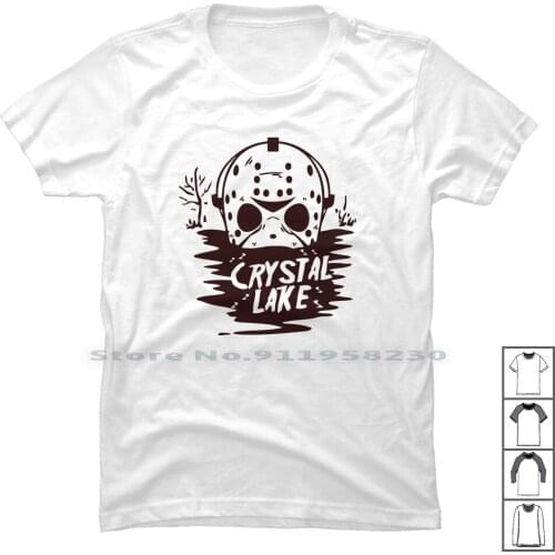 Crystal Lake T Shirt 100% Cotton Crystal Video Music Movie Games Tage Lake Art Age St Ny Ak