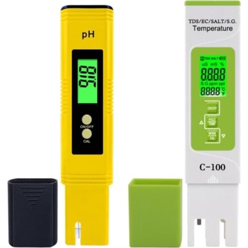 5 in 1 TDS/EC/ Salinity/S.G./Temperature Meter Portable Pen Type PH Meter Aquarium Swimming Pool Water Quality Tester