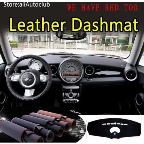 For Mini Hatchback R55 R56 2006 2007 2008 2009 2010 2011 2012 2013 Leather Dashmat Dashboard Cover Dash Carpet Custom Styling