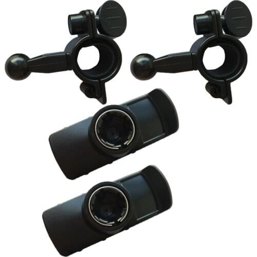 2 Pieces Motorcycle Blike Handlebar Mount for Garmin GPSMAP 62 62S 62ST Rino 650 Garmin eTrex 10 20 30 Black