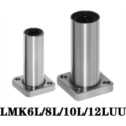 LMK8LUU LMK10LUU LMK12LUU Square Flanged Type Linear Bushing Ball Bearing CNC Parts for 3D Printer UM 2 Heating Bed