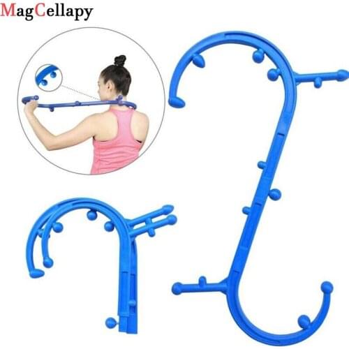 Self Massage S-Shaped Hook Deep Therapy Body Neck Back Buddy Original Muscle Trigger Point Massager
