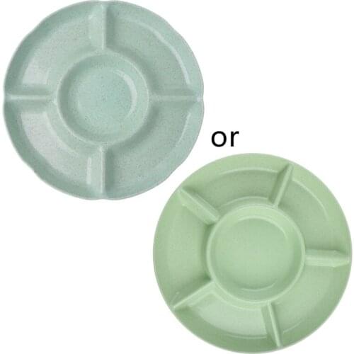 Multi-function Plastic Fruit Plate Dessert Tray Plate Snack Dish 6 Compartments Nov20 Wholesale&DropShip