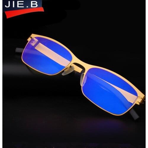 Resist the blu-ray Stainless steel Brand Design Top Quality Read Glasses Men Metal Fashion Optics Reading Glasses oculos de gray