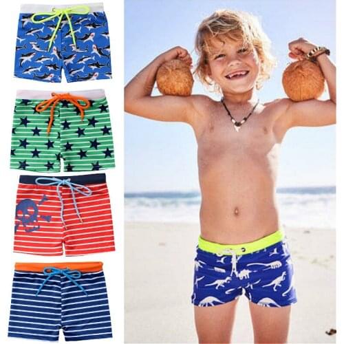 New Boys Trunk Swimwear Summer Children Swimsuits Kids Child Boys Swimming Trunks Beachwear Drawstring Beach Shorts
