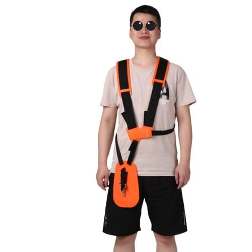 Portable Convenient Nylon Double Shoulder Trimmer Shoulder Strap with Easily Adjustable for Brush Cutter Garden Lawn