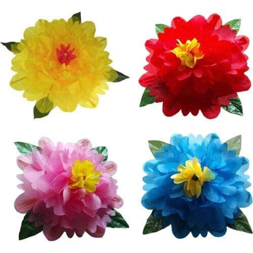 Peony Production (60cm,Yellow/Red/Blue/Pink Color available) Magic Trick Stage Gimmick Comedy Empty Hand Appearing Flower Magia