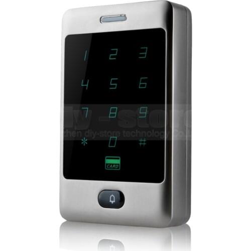DIYSECUR Touch Button 125KHz Rfid Card Reader Door Access Controller System Password Keypad C30