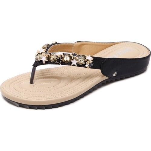 Summer Women Shoes Fashion Leisure Soft Bottom Flip Flops Womens Slippers Woman Plus Size Flat Beach Shoes Y