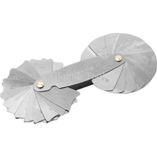 Stainless Steel R7-14.5mm R Gauge Radius Gauge Replacement Pocket Folding Blade Measuring & Gauging Tools