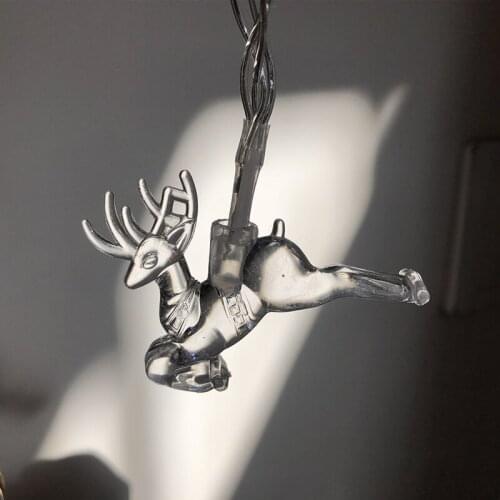 New LED Elk Flying Deer String Lights for Christmas Holiday Party Garden Bedroom Home Outdoor Decoration Light Tree Lights