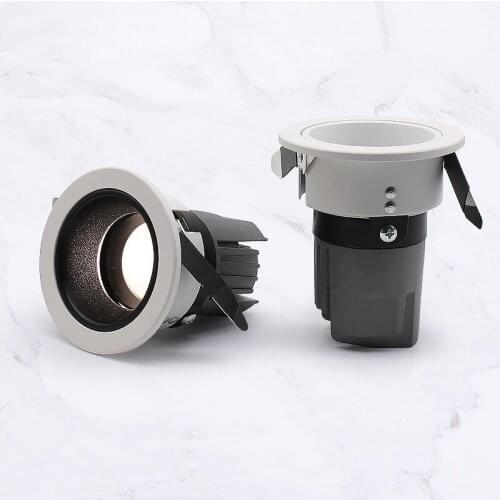 Led spotlight deep anti-glare without main light commercial embedded downlight wall washer for living room 5W7W9W12W15W.COB ceil