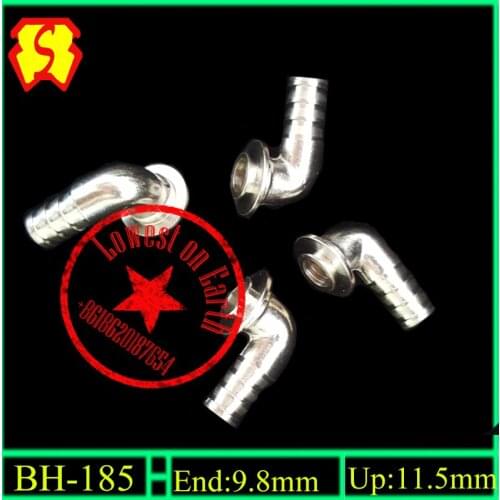 Tube corner connector Bronze connector nickelplated