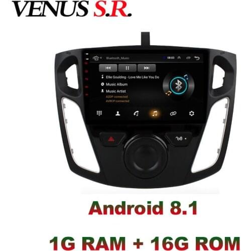 VenusSR Android 8.1 2.5D car dvd For Ford Focus Radio 2012-2017 multimedia GPS Radio stereo gps navigation
