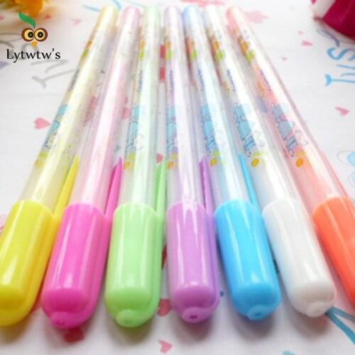 1 Pieces Clearance DIY Color Photo Album 0.8MM Cute Gel Pen Gift For Kids Stationery Office Learning School Supplies Highlighter