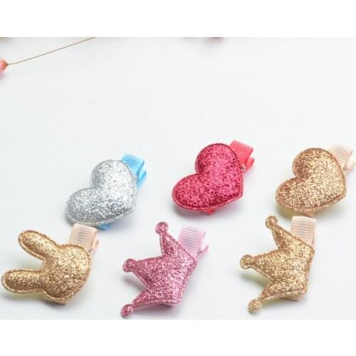 1 PCS Cute Style Children Shiny Princess Crown Hairpins Multistyles