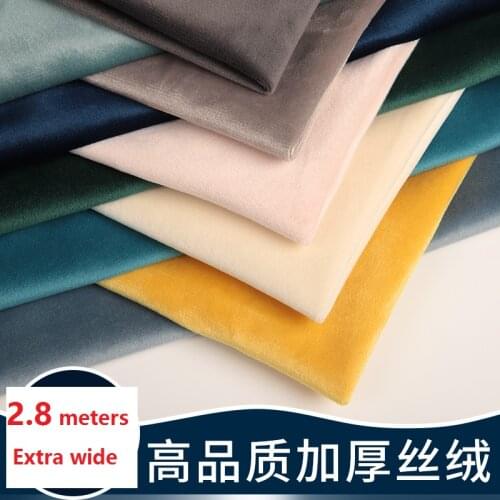 2.8 Meters Width 280cmx100cm Velvet Fabric Sofa Curtain Tablecloth Fabric Background Cloth Velvet Fabric Apparel Sewing Fabric