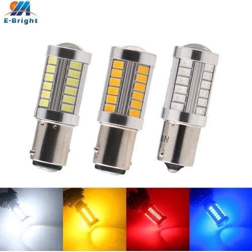 2pcs P21W 1156 BA15S 1157 BAY15D 3156 3157 7440 7443 5630 33 SMD 660LM Turn Daytime Running Signal Tail Reverse Lights White