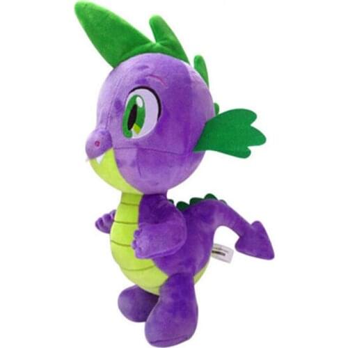 30cm High Good Quality Purple green Spike Horse Unicorn Stuffed PP Cotton Soft Plush Doll Toy