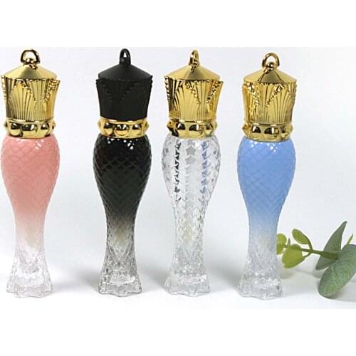 5ml Empty Lip Gloss Tube DIY Plastic Elegant Liquid Lipstick Container Mermaid Shaped Mini Lipgloss Sample Bottle