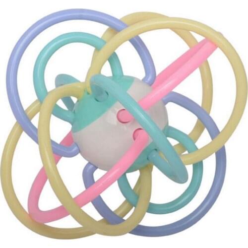 50pcs Baby Teether Toy Infant Ball Toy Rattles Develop Baby Intelligence Kids Teething Toys Silicone Hand Bell Rattle Gift