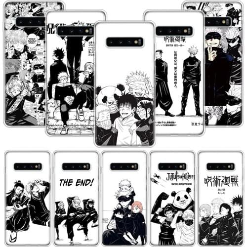 Black Jujutsu Kaisen Satoru Gojo Phone Case for Samsung Galaxy A51 A71 A50S A20E A30 A40 A70S A10S A01 A21 A41 A52 A20S A6 A7 A8