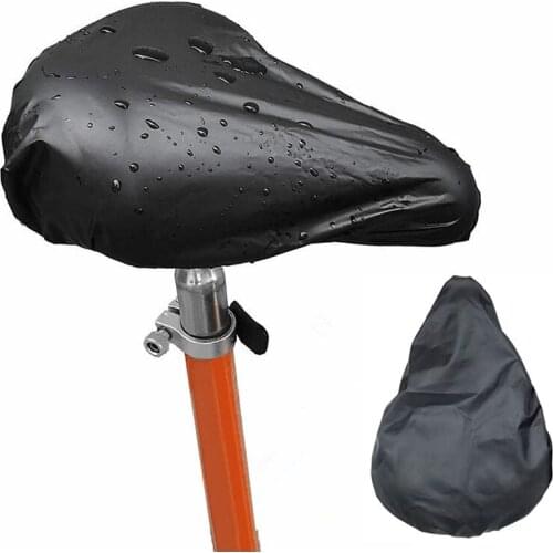 Bicycle Seat Rain Cover Outdoor Waterproof Elastic Dust and Rain Resistant UV Protector Bike Saddle Cover Bike Accessories