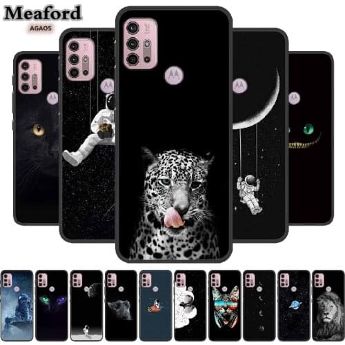 Black Case For Moto G30 G60 Bumper Silicone TPU Soft Phone Case For Motorola Moto G100 Case Moto G 30 60 100 Cute Cartoon Fundas