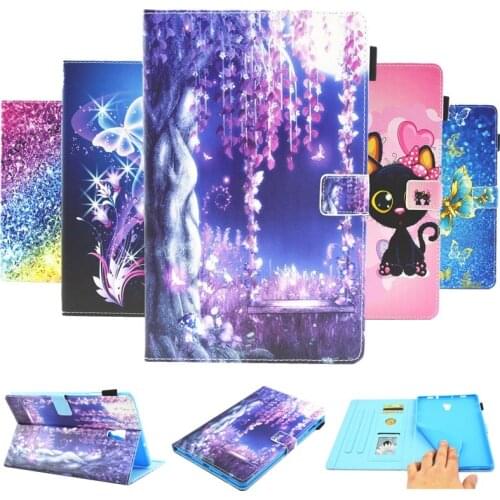 For Samsung Galaxy Tab A A2 10.5 '' 2018 SM T590 T595 T597 Case Leather Stand Soft Back Flip Cover For Galaxy Tab A2 10.5 Case