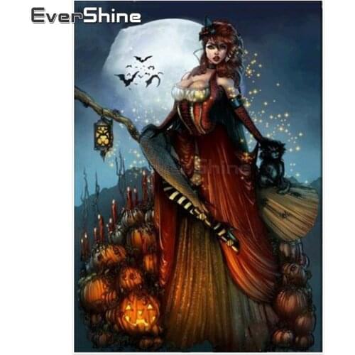 Evershine Diamond Embroidery New Arrivals People Pictures Of Rhinestones Diamond Painting Full Drill Square Halloween Wall Decor