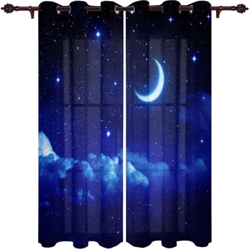 Exquisite Home Curtains Starry Sky Universe Night Boys And Girls Bedroom Curtains Living Room Villa Gazebo Curtains