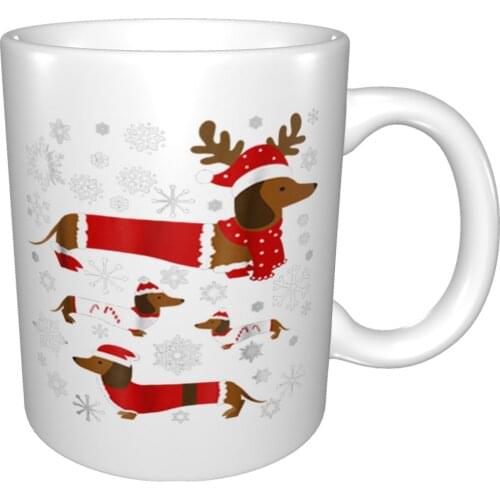 Beautiful Dachshund Christmas For Wiener Dog Lovers Mug Coffee Cup Coffee Mug Express Cups Beer Glass Ass