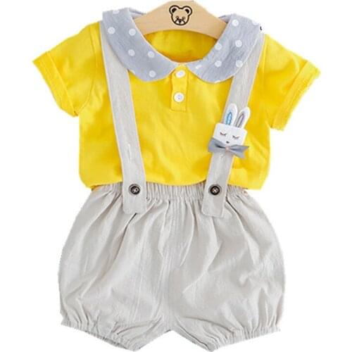 Summer Baby girl Clothing Sets Casual Toddler Girls T-shirt And Overalls Shorts Suit Kids T-shirt Pants Clothes Set Outfits