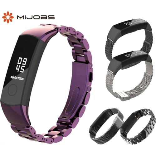 Metal Wrist Strap for Huawei Honor Band 4 Bracelet Stainless Steel Accessories for Honor Band 4 Wristband NFC Honor Band 5 Strap