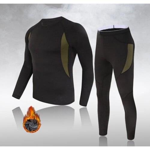 2021 Mens Tracksuit Four Seasons New Warm Fitness Clothing Suit Tight-Fitting Running Training Leisure Windproof Sportswear