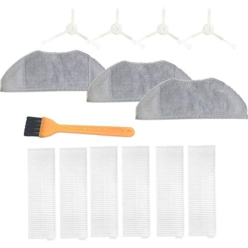 Side Brush Mop Cloth Filter Dishcloth Set for Xiaomi Mijia G1 MJSTG1 Vacuum Cleaner Home Appliance Parts Replacement