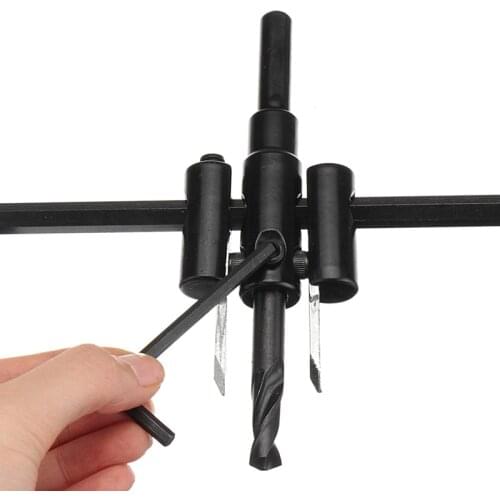 New Adjustable 40-300Mm Metal Wood Circle Hole Cutter Wood Drywall Drill Bit Saw Round Cutting Diy Tool Adjustable Circle Hole