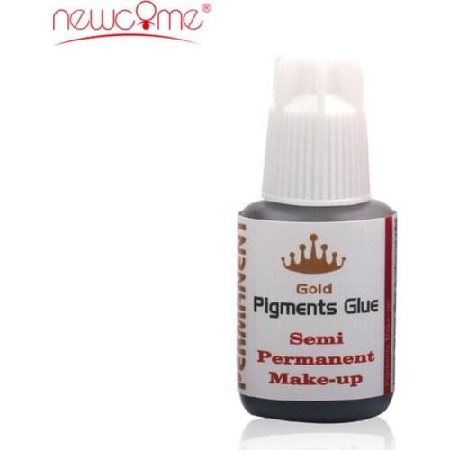 NEWCOME 10ML Pigment Eyelash Extension Glue Fast Drying 1-2s False Eyelash Extensions Glue for Makeup Professional Over 8-10Week