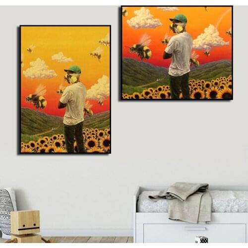 High-Definition Tyler The Creator Flower Boy Rap Music Canvas Painting Poster and Prints For Home Room Decor