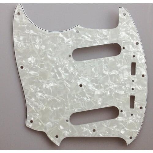 Pleroo Custom Guitar pickgaurd Scratch Plate - For US Left Hand Mustang Guitar Pickguard Scratch Plate
