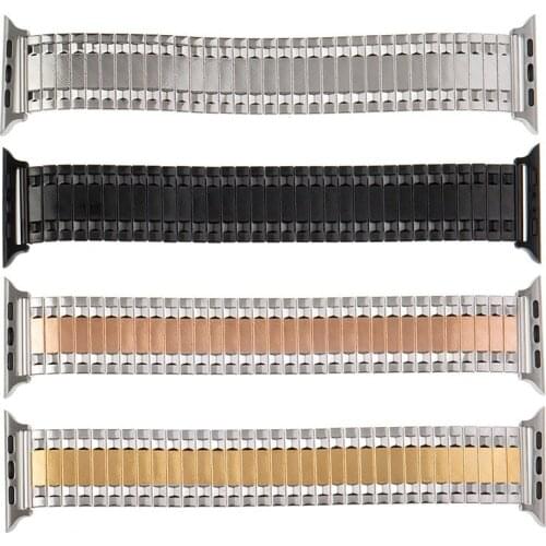 Stainless steel strap for apple watch bands 44mm iwatch 42mm Series SE 6 5 4 3 2 1 Wristband loop 40mm 38mm bracelet Replacement