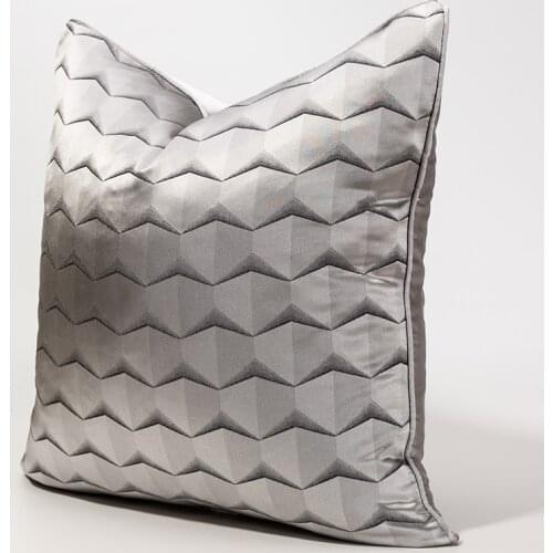 Luxury Velvet Sofa Pillowcases Scale Decorative Cushion Covers for Sofa Living Room Cars Nordic Modern Silver Grey 45*45 50*50