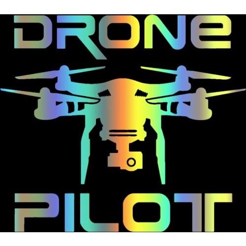S51325# Various Sizes/Colors Car Stickers Vinyl Decal Drone Pilot Motorcycle Decorative Accessories Creative