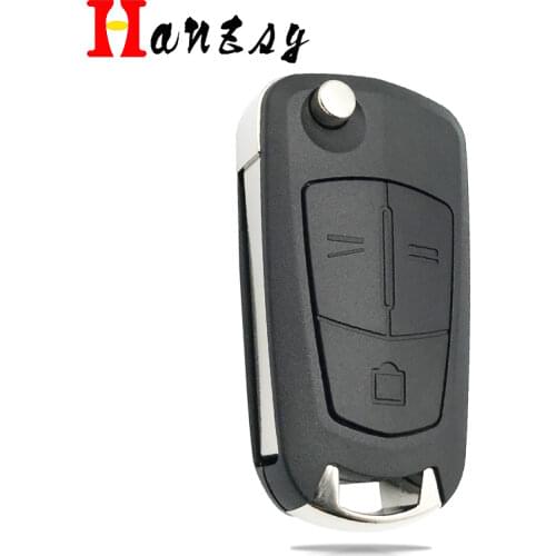 3 Buttons Flip Folding Key Housing Cover For Opel Corsa Astra Vectra Signum Vauxhall Car Remote Key Shell blank Fob HU100 Blade