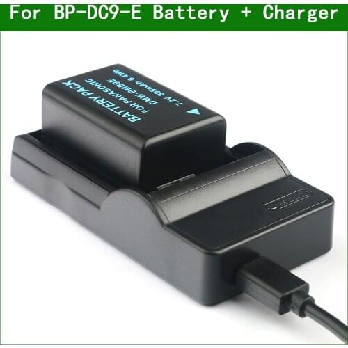 BP-DC9 BP-DC9-E BP-DC9-U Digital Camera Battery + Charger For Leica V-Lux 2, V-Lux 3 BC-DC9 BC-DC9-E BC-DC9-U